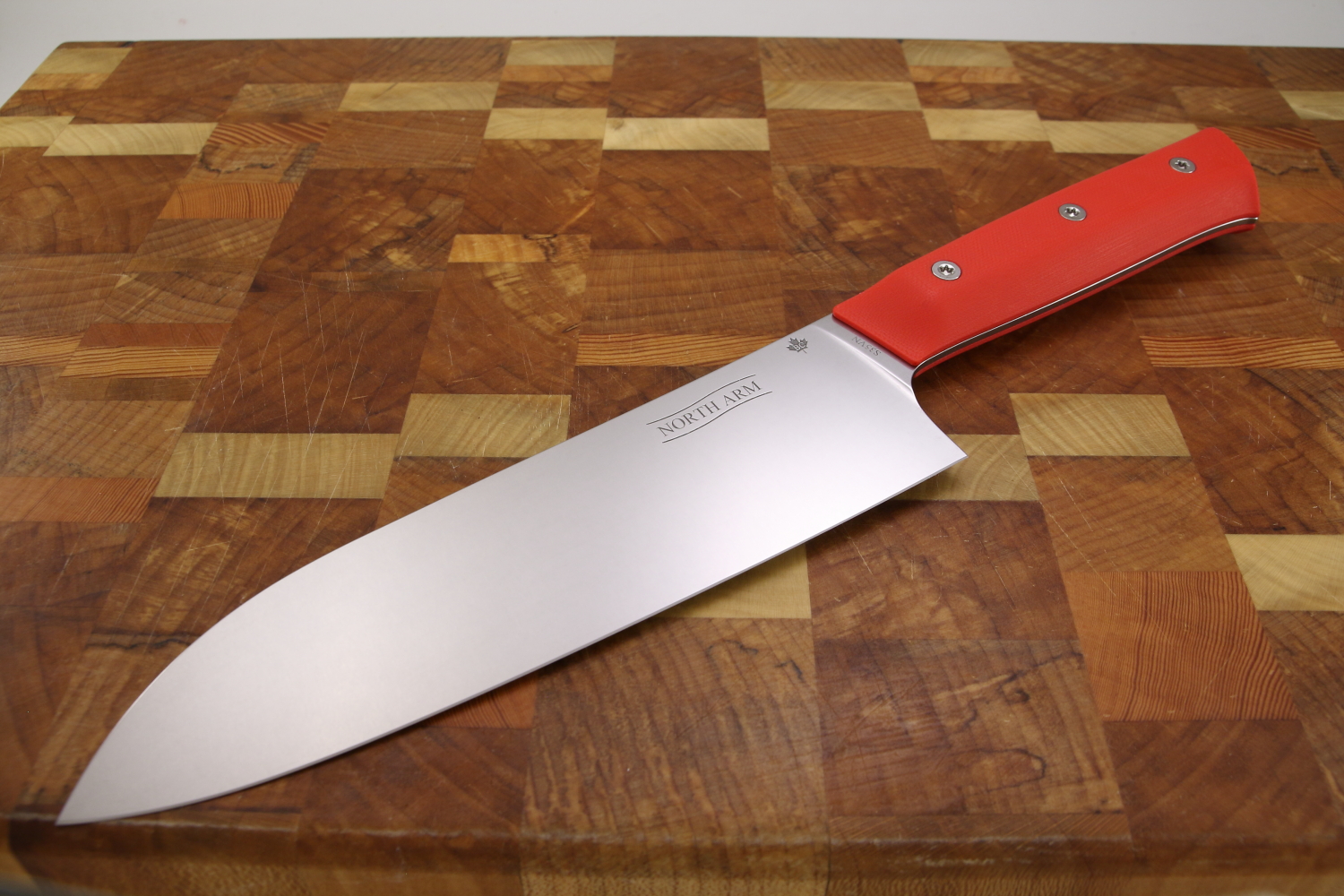 North_arm_Canadian_made_santoku_knife_cherry_red_g10
