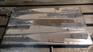 MagnaCut chefs knives getting ready for profiling